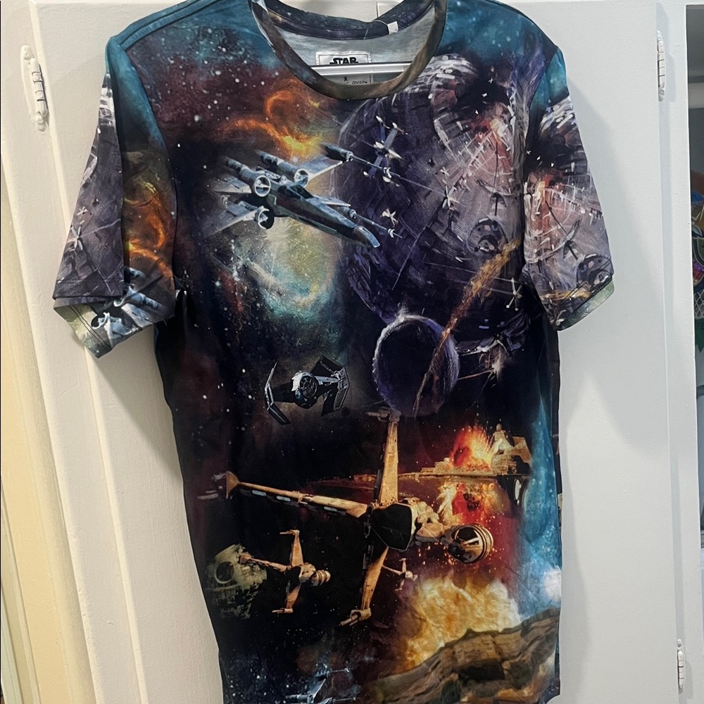 on the byas Boys' Star Wars Galactic Battle Tee - Black, Blue, Orange